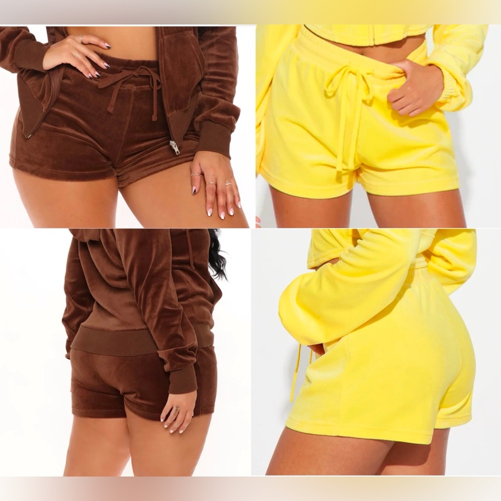 Two-Pack of Fashion Nova Velour Shorts